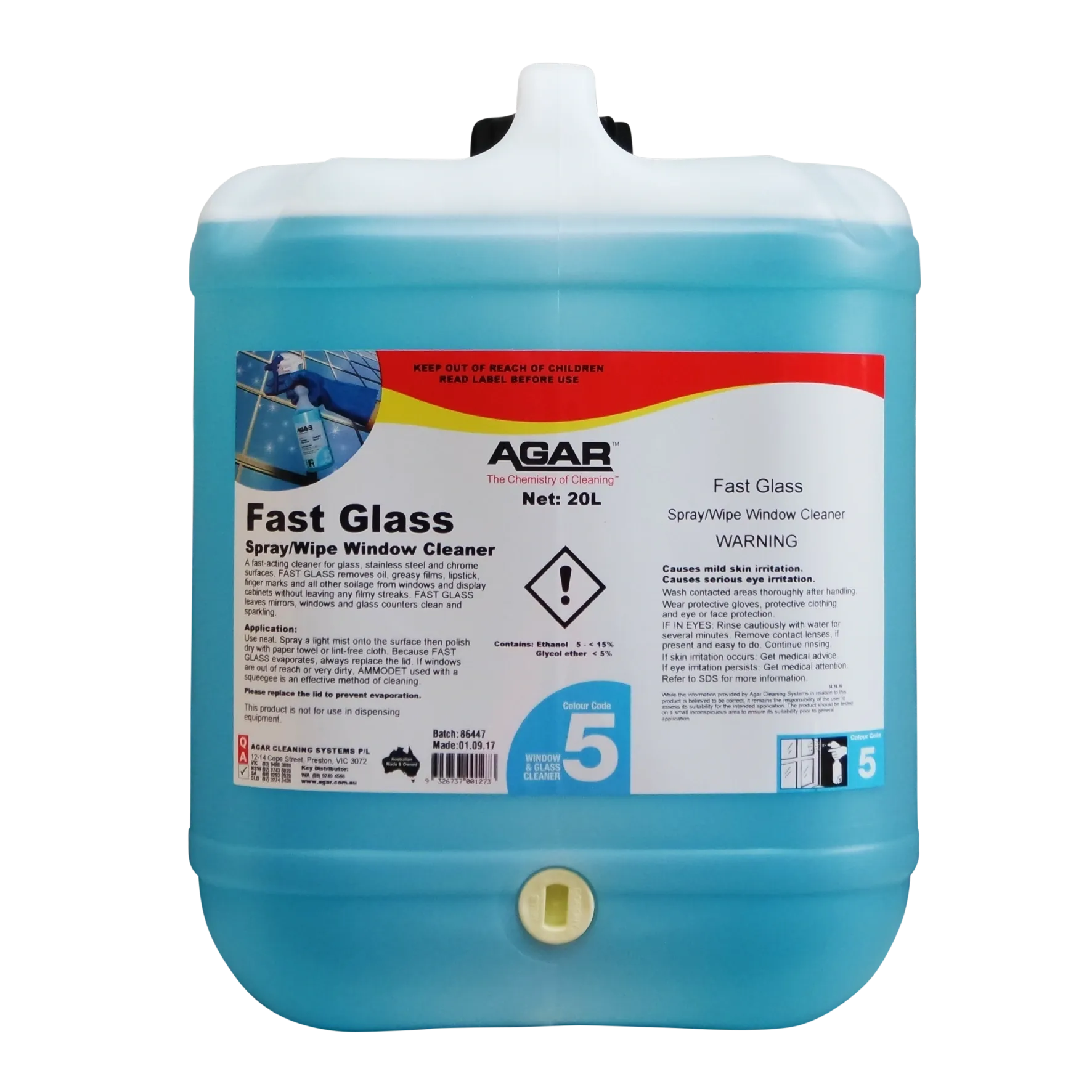 Agar Fast Glass Spray/Wipe Window Cleaner