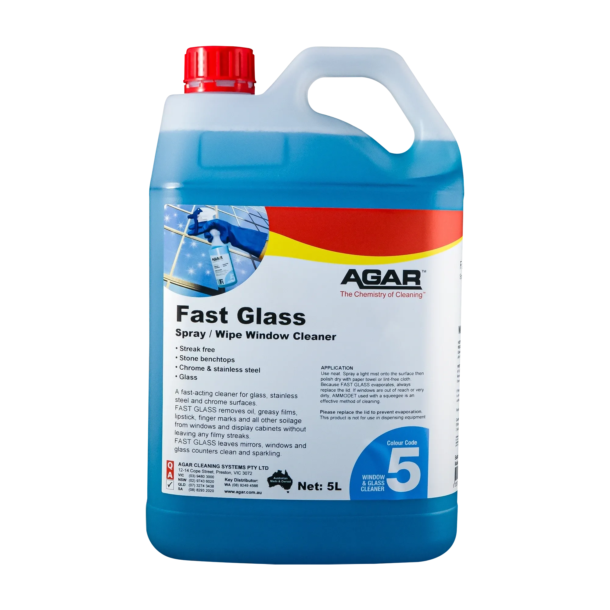 Agar Fast Glass Spray/Wipe Window Cleaner