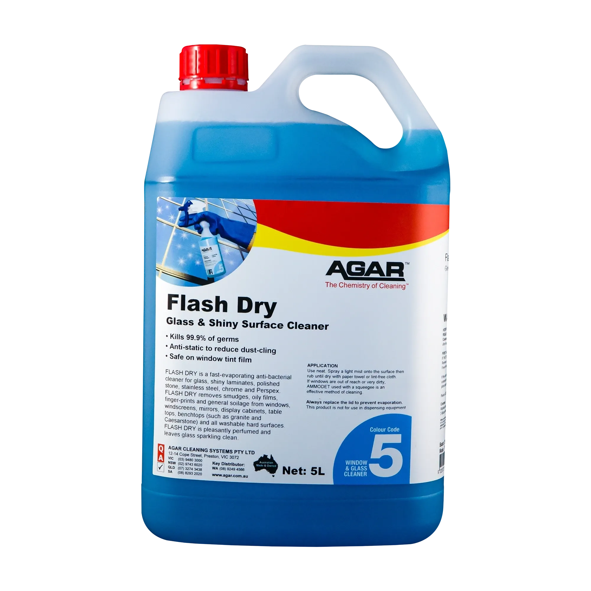 Agar Flash Dry Glass & Shiny Surface Cleaner