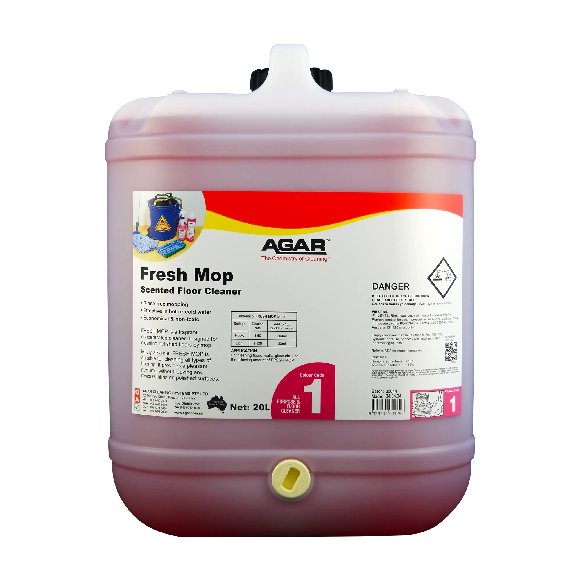 Agar Fresh Mop Scented Floor Cleaner Various Sizes