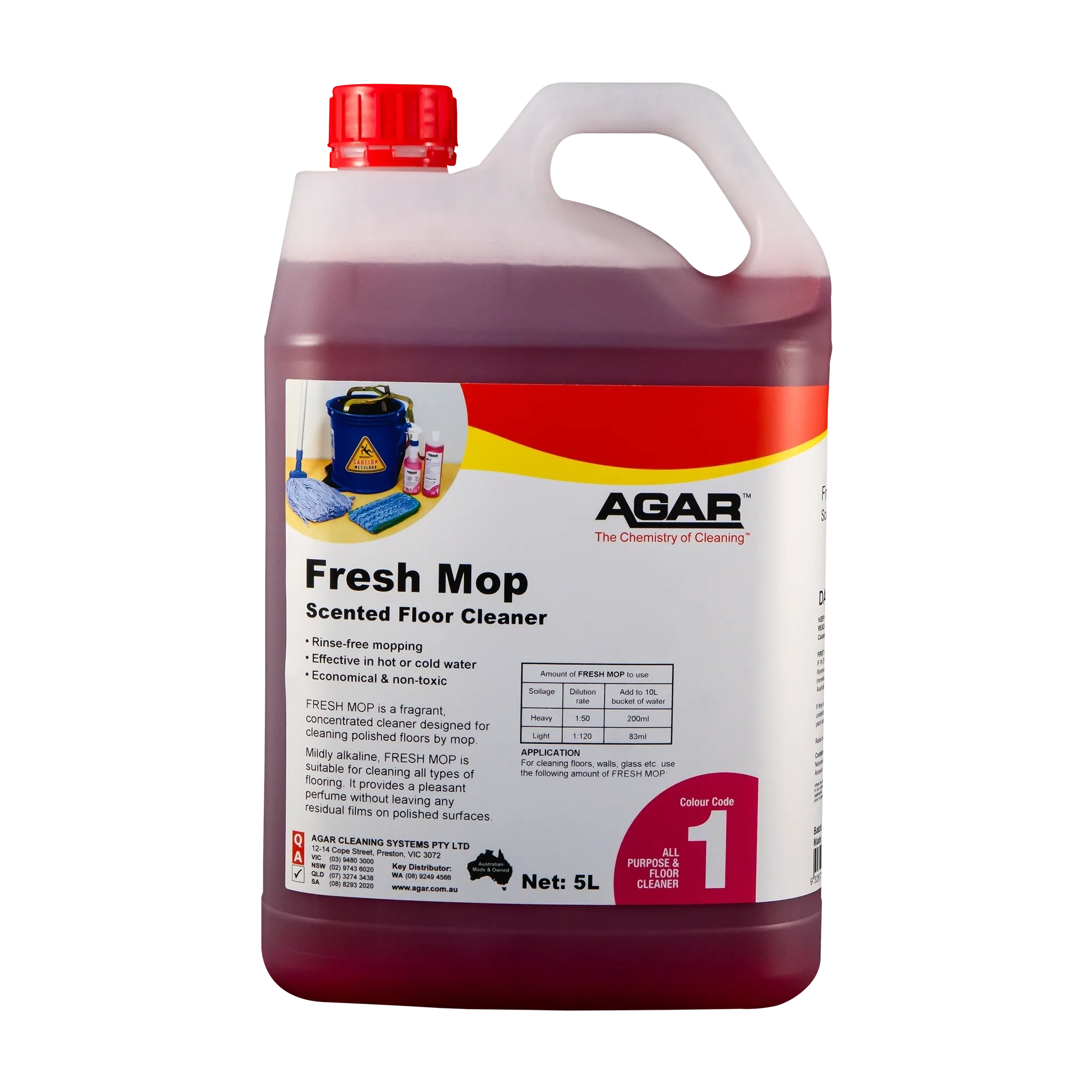 Agar Fresh Mop Scented Floor Cleaner Various Sizes