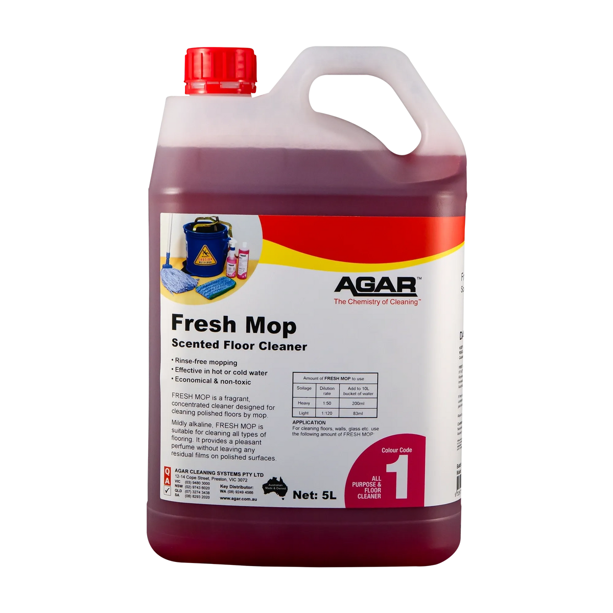 Agar Fresh Mop Scented Floor Cleaner Various Sizes