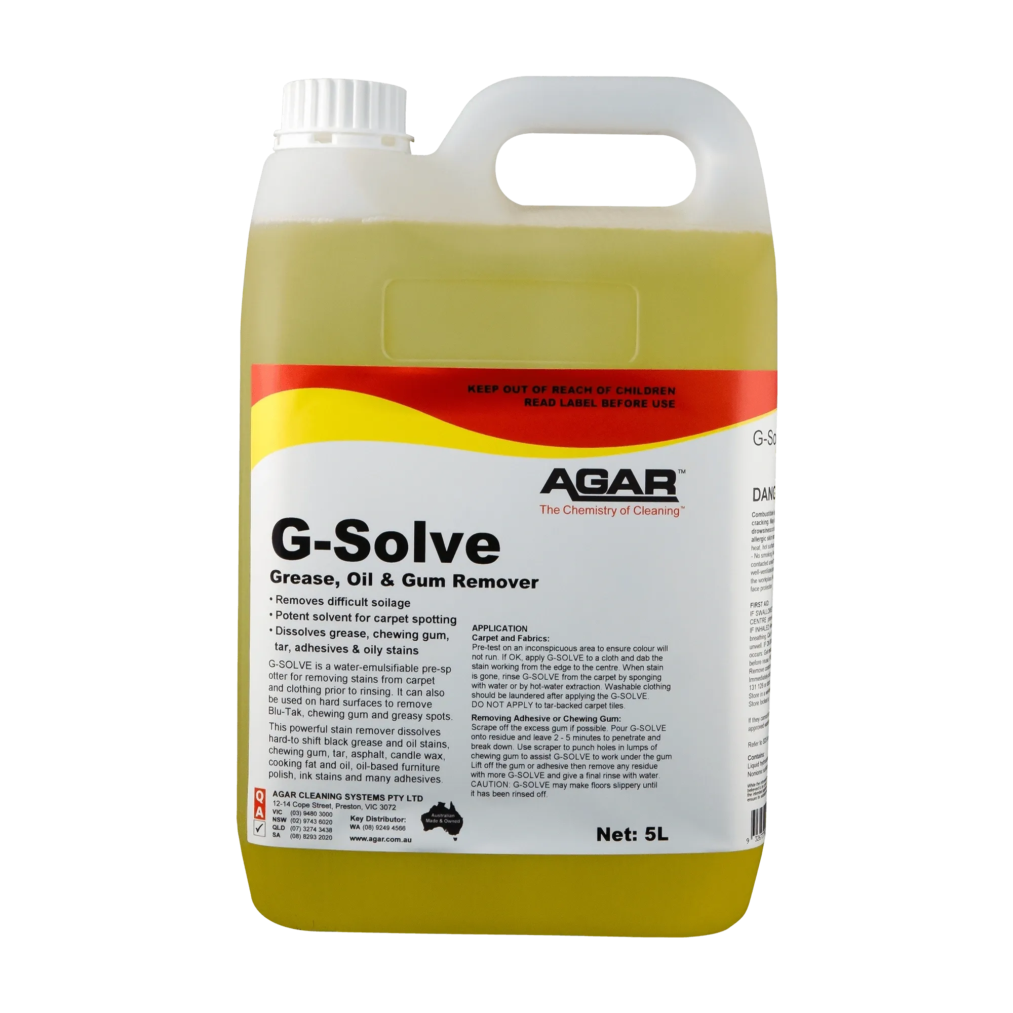 Agar G-Solve Grease, Oil and Gum Remover
