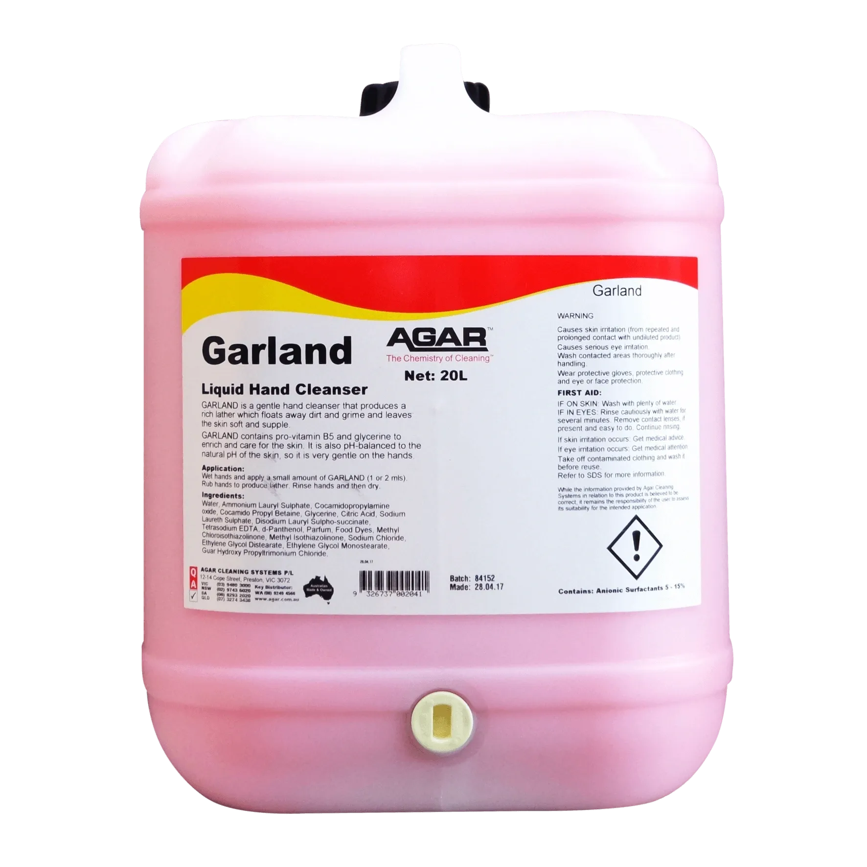 Agar Garland Liquid Hand Cleanser