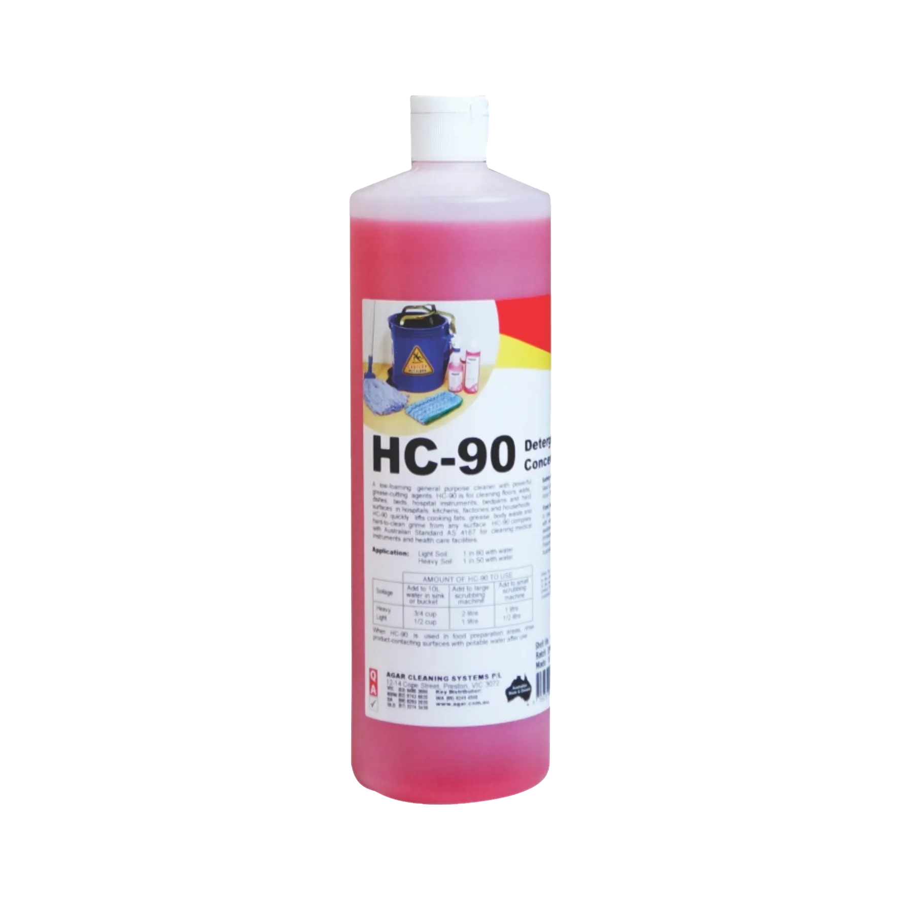 Agar HC-90 Detergent Concentrate Cleaner Various Sizes