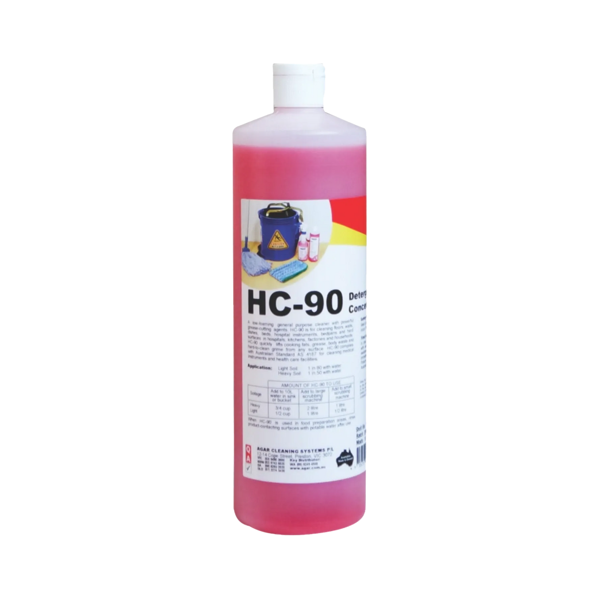 Agar HC-90 Detergent Concentrate Cleaner Various Sizes