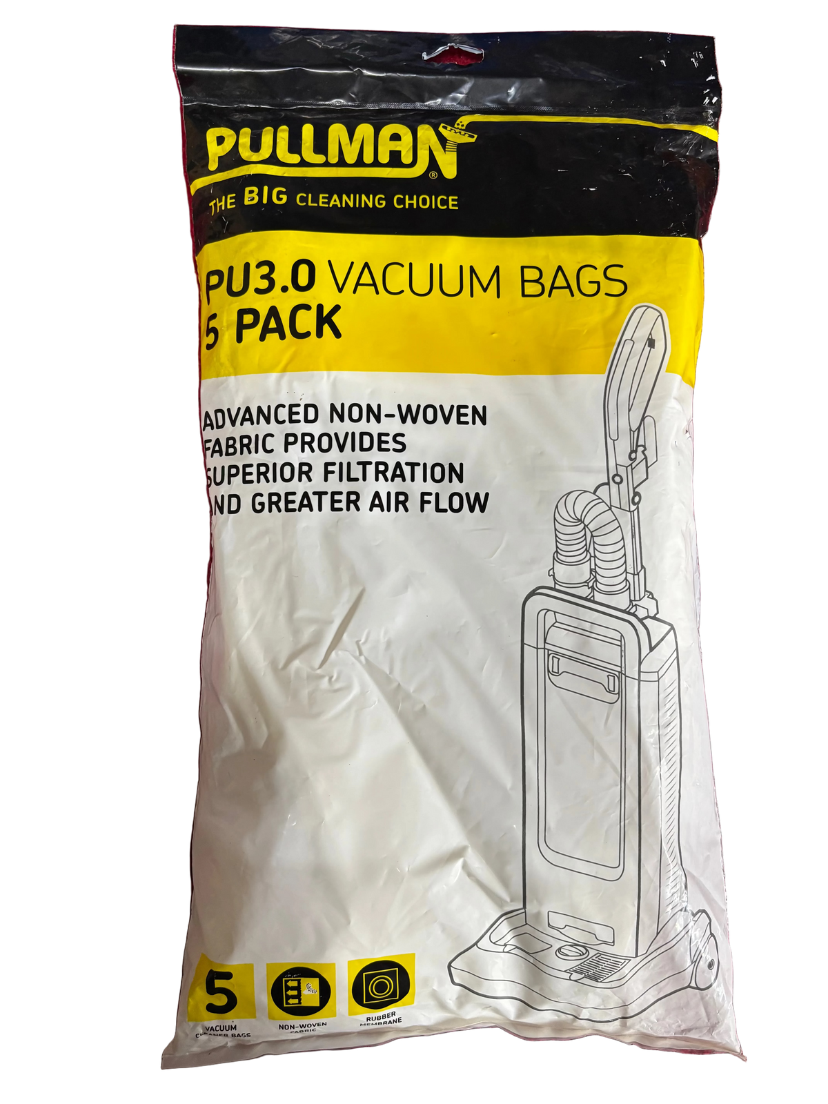 Pullman PU3.0 Upright Dust Bags 5pk
