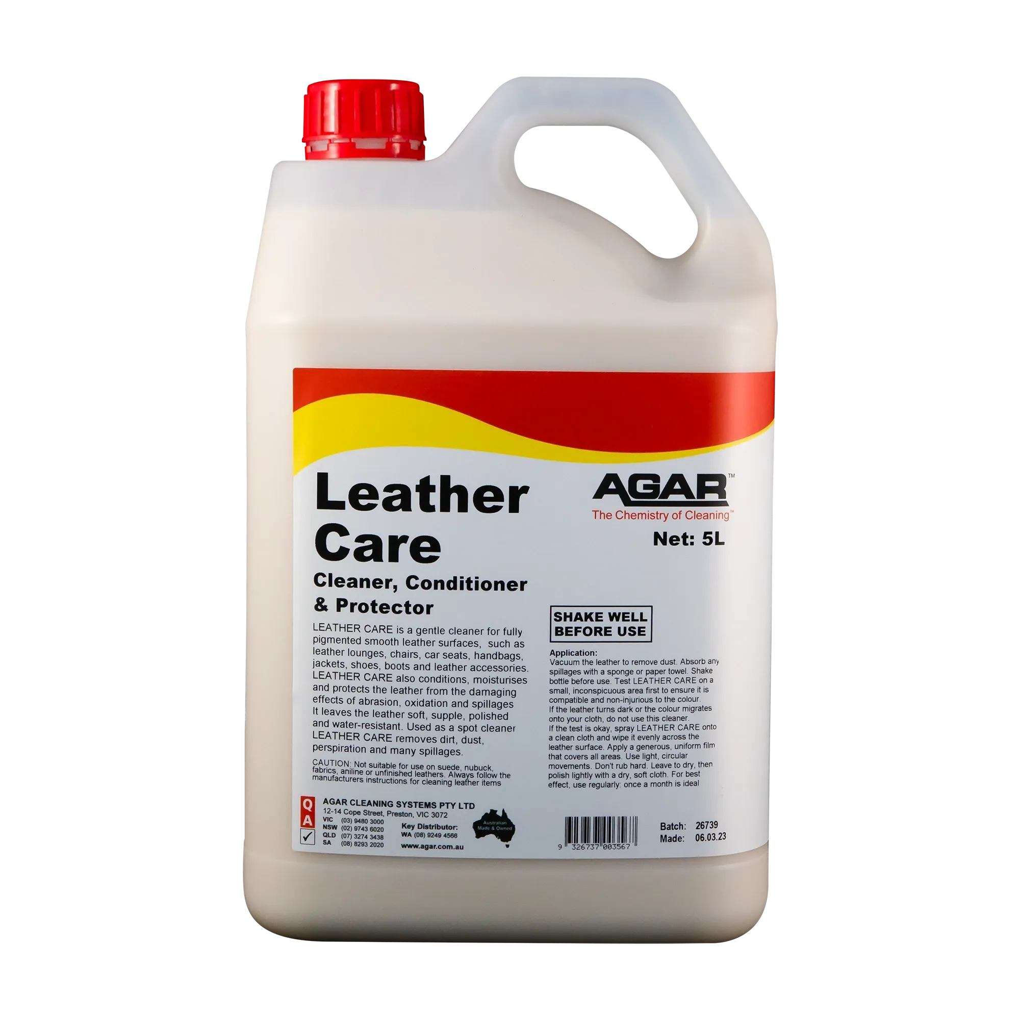 Agar Leather Care Cleaner, Conditioner & Protecter