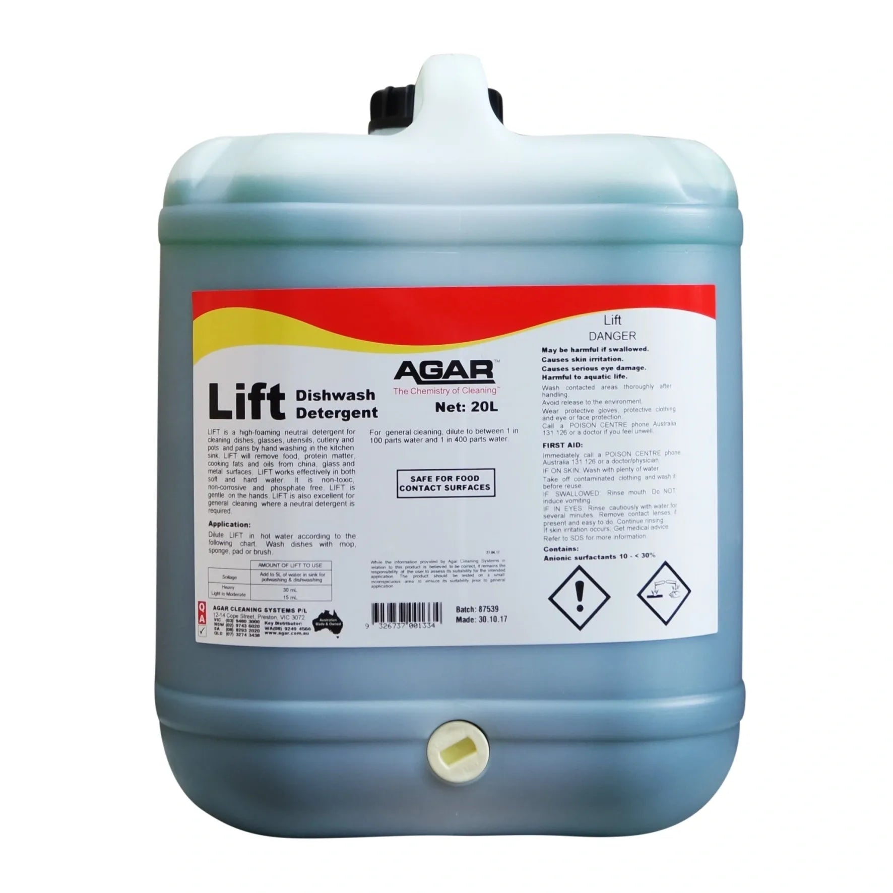 Agar Lift Dishwash Detergent