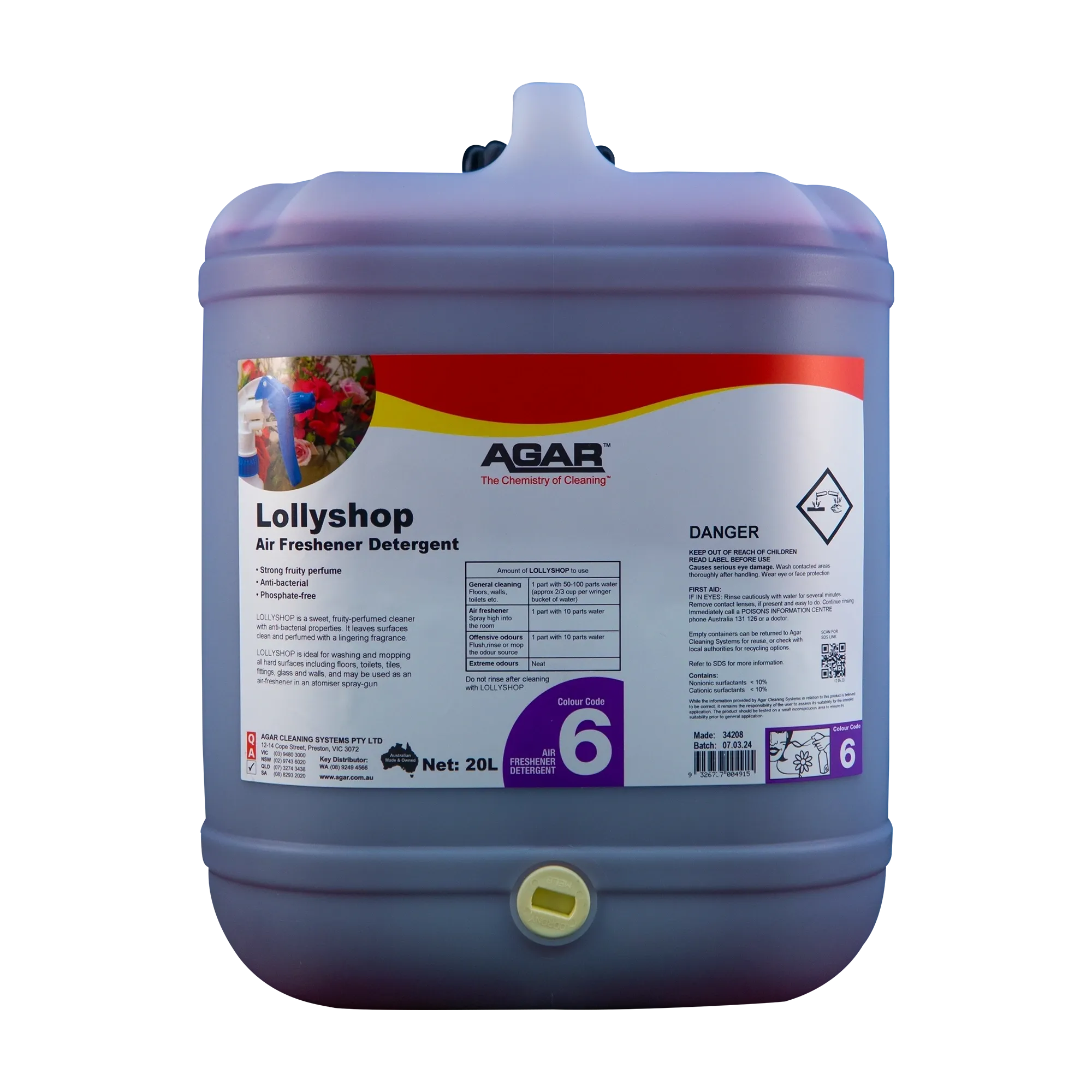 Agar Lollyshop Air Freshener Detergent