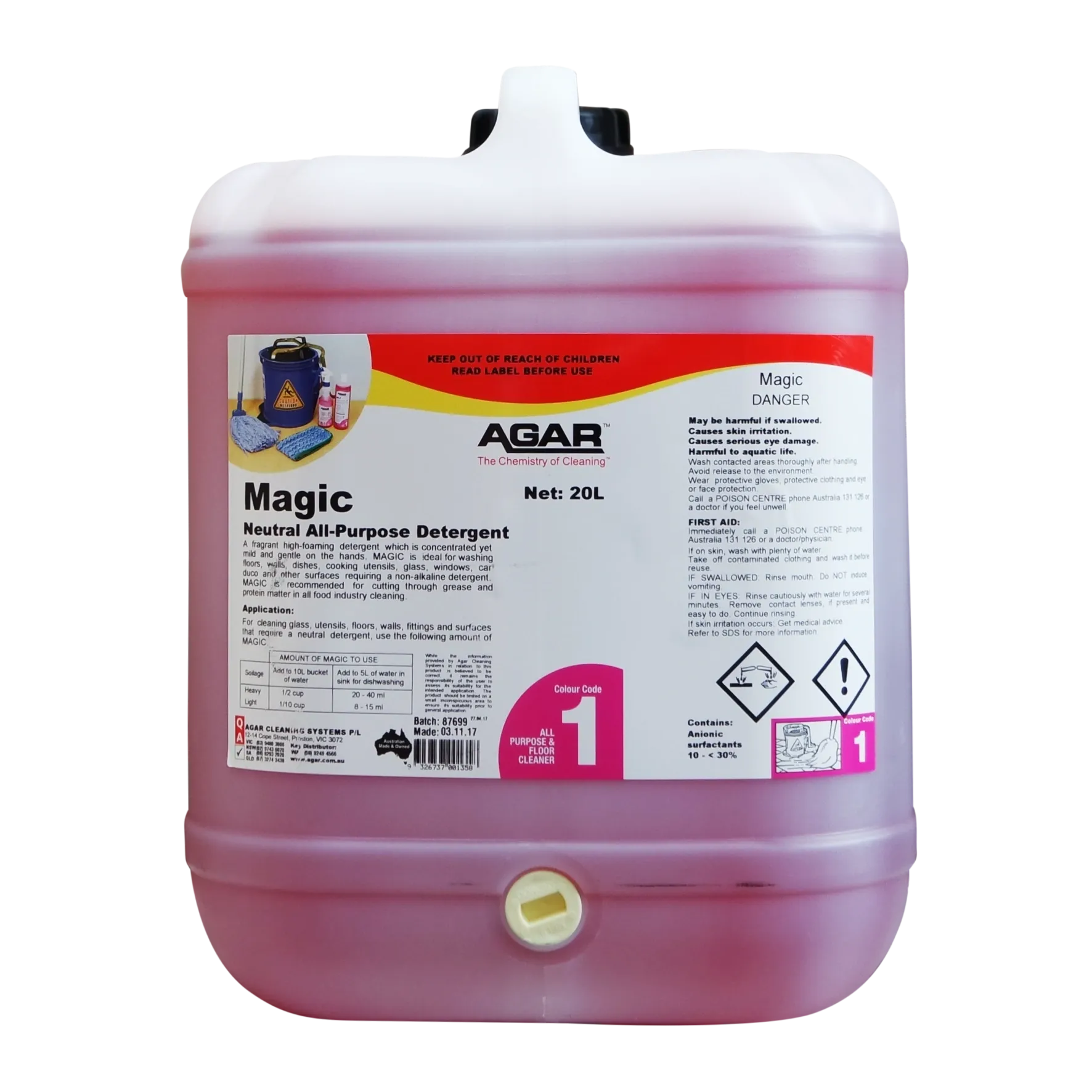 Agar Magic Neutral All-purpose Detergent Various Sizes