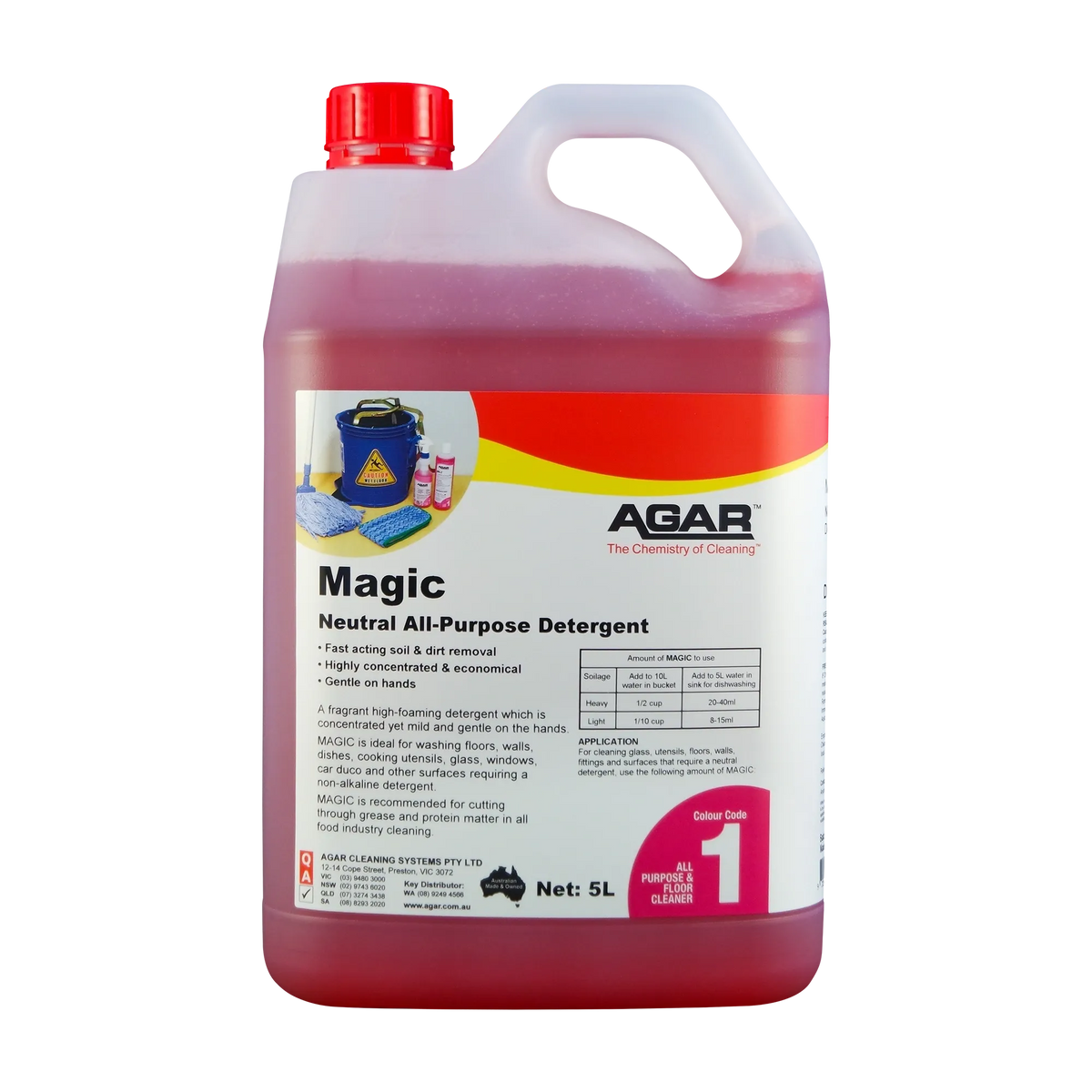 Agar Magic Neutral All-purpose Detergent Various Sizes