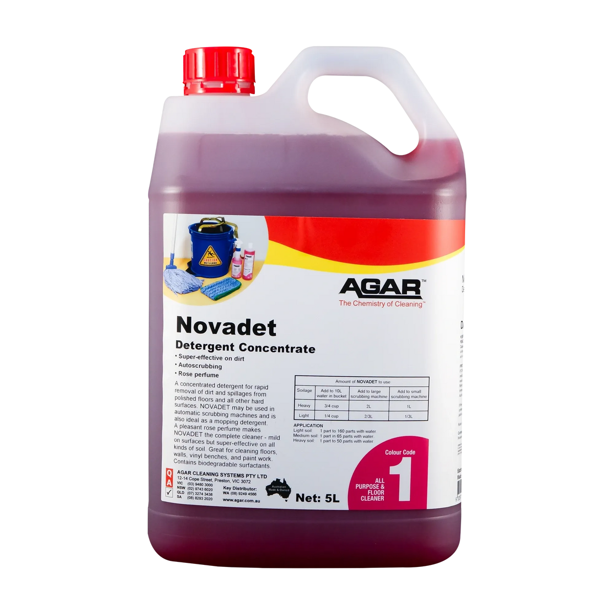 Agar Novadet Detergent Concentrate Various Sizes