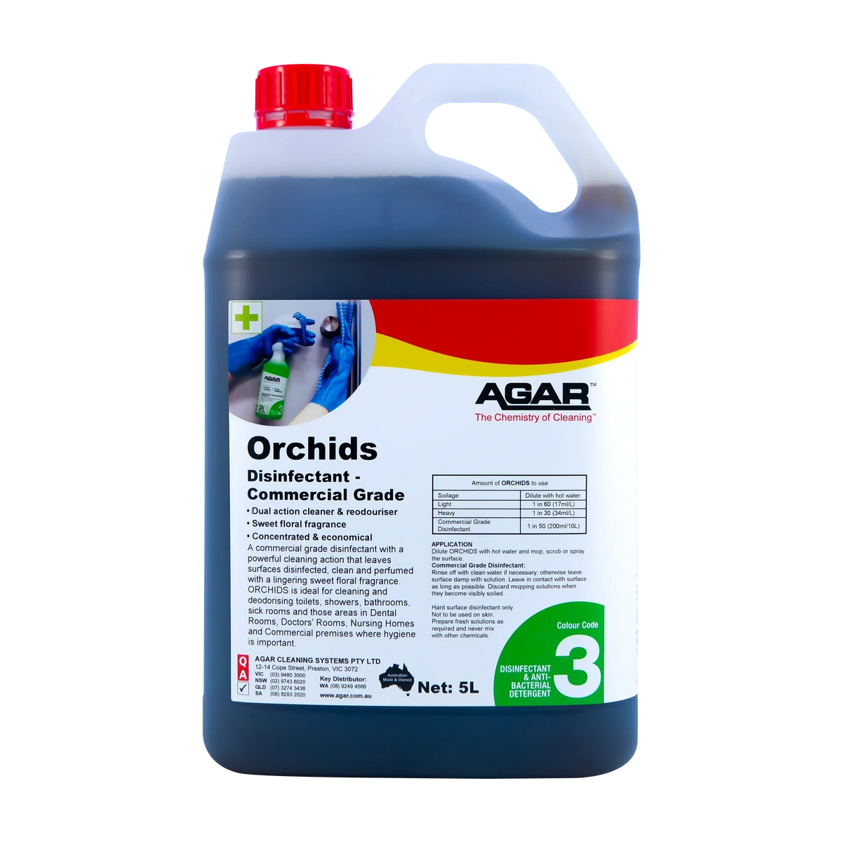 Agar Orchids Commercial Grade Disinfectant Various Sizes