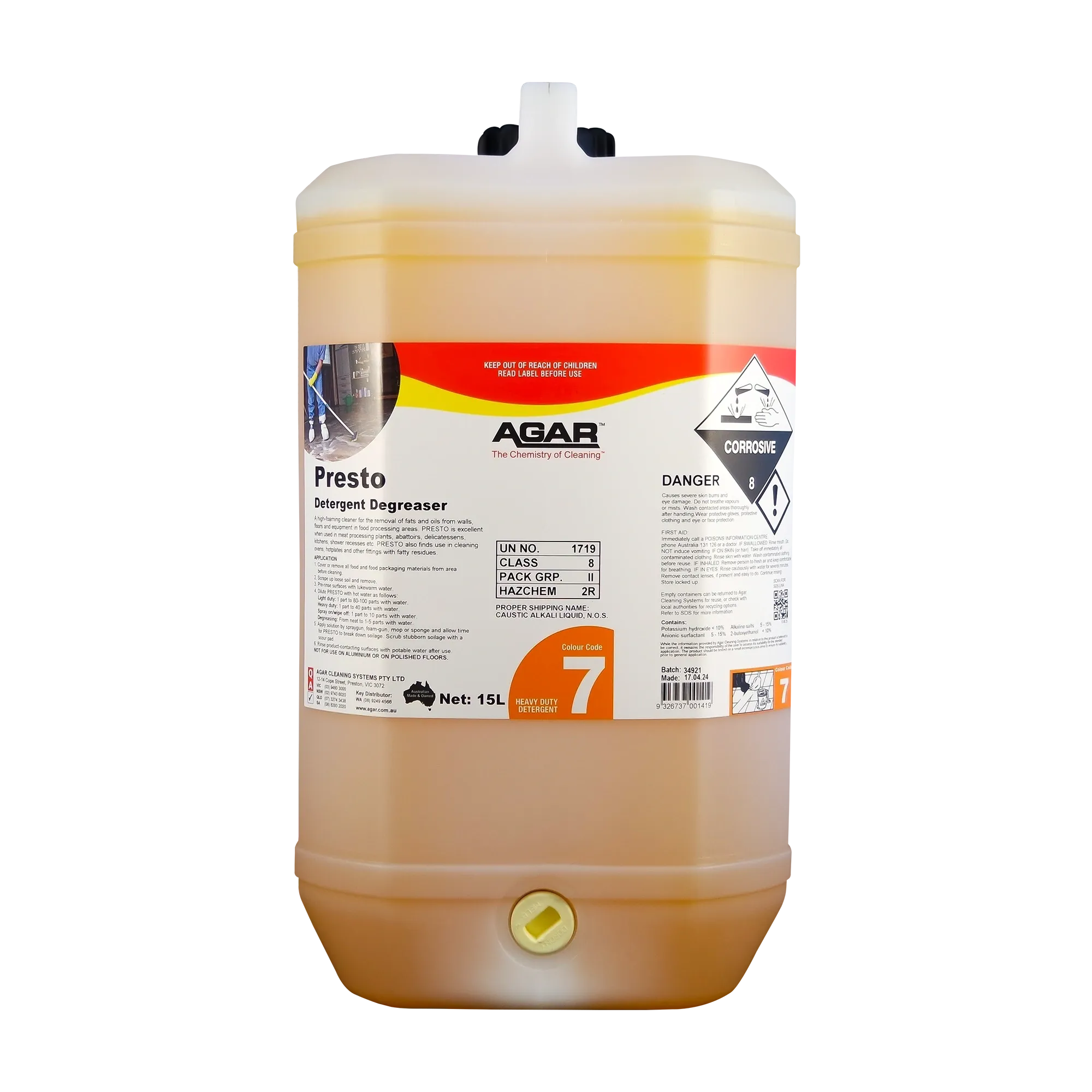 Agar Presto Detergent Degreaser