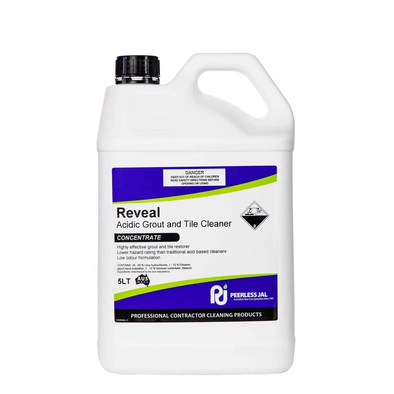Peerless JAL Reveal Acidic Tile & Grout Cleaner 5L