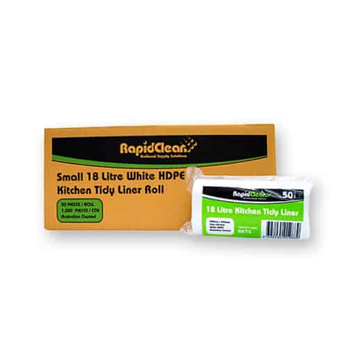 RapidClean 18L Office and Kitchen Tidy Bin Liners (Carton 1000)