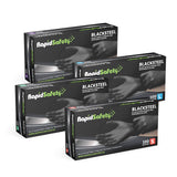 RapidSafety Nitrile Black Disposable Gloves - Various Sizes