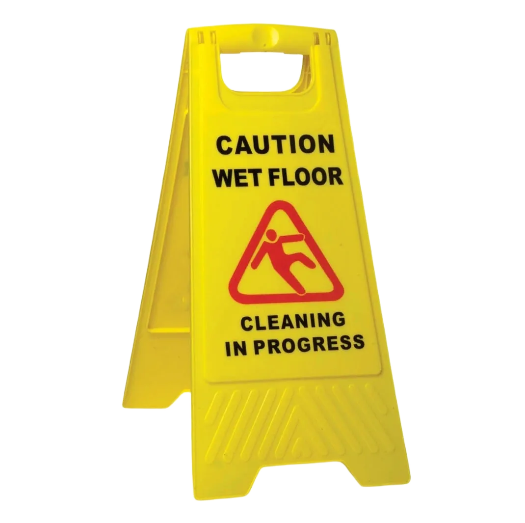 Caution Wet Floor A-Frame Yellow SABCO