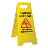 Caution Wet Floor A-Frame Yellow SABCO