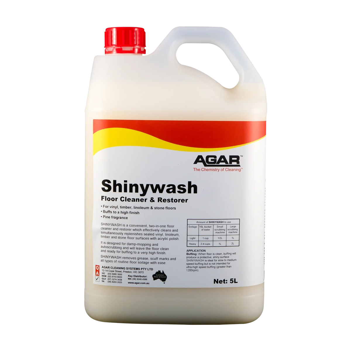 Agar Shinywash Floor Cleaner & Restorer