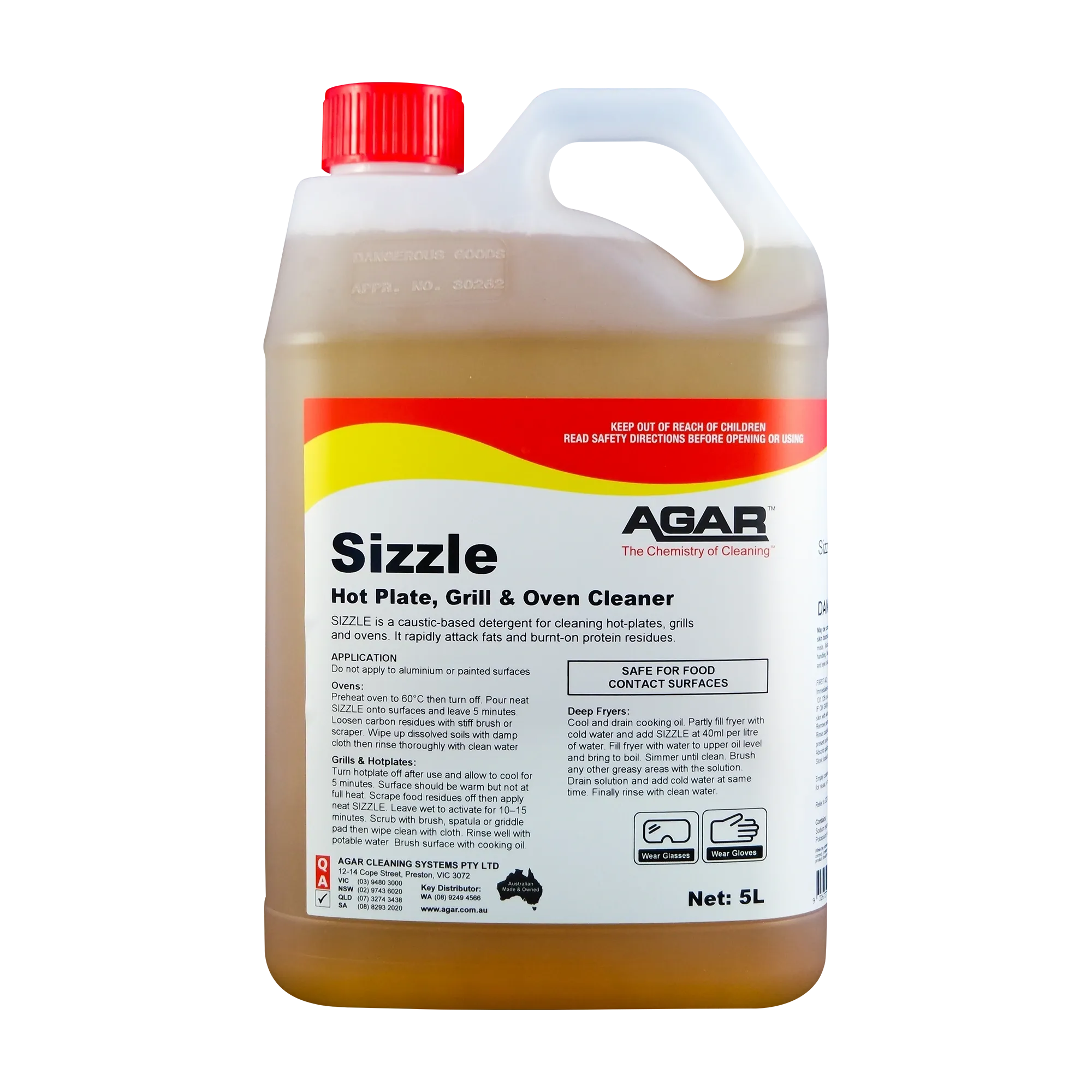 Agar Sizzle Hot Plate, Grill & Oven Cleaner