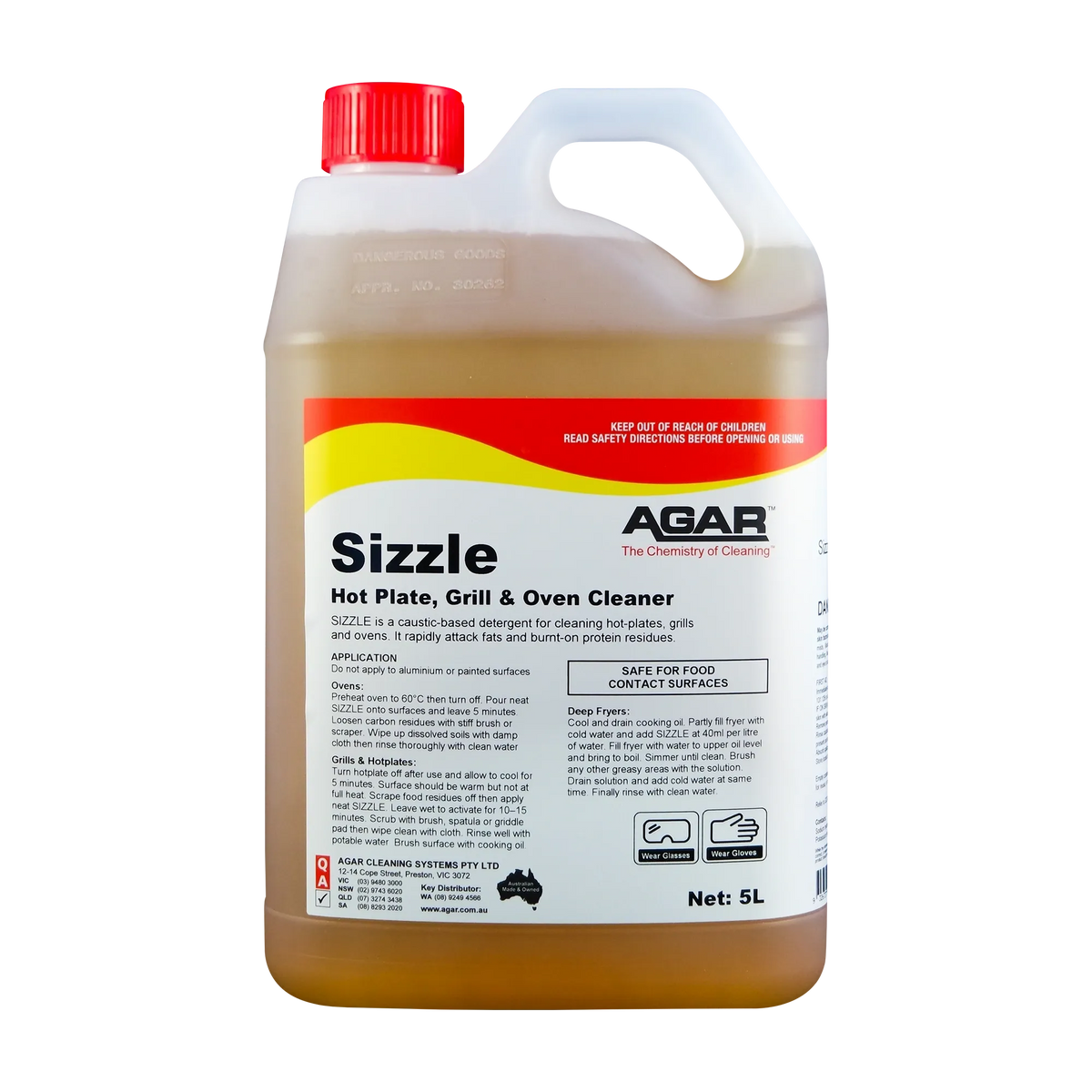 Agar Sizzle Hot Plate, Grill & Oven Cleaner