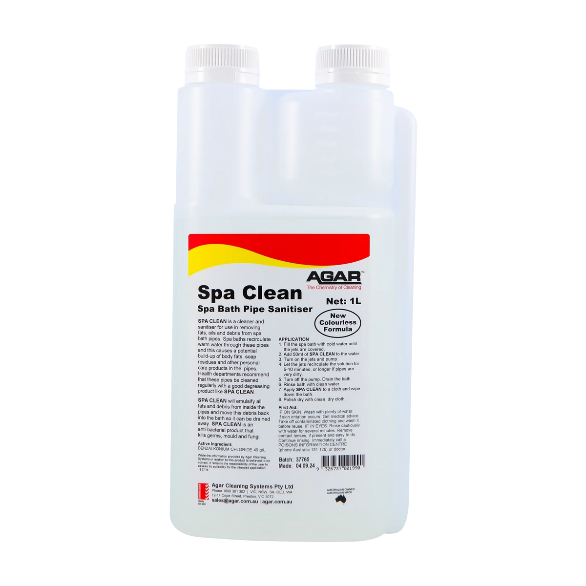 Agar Spa Clean Spa Bath Pipe Sanitiser
