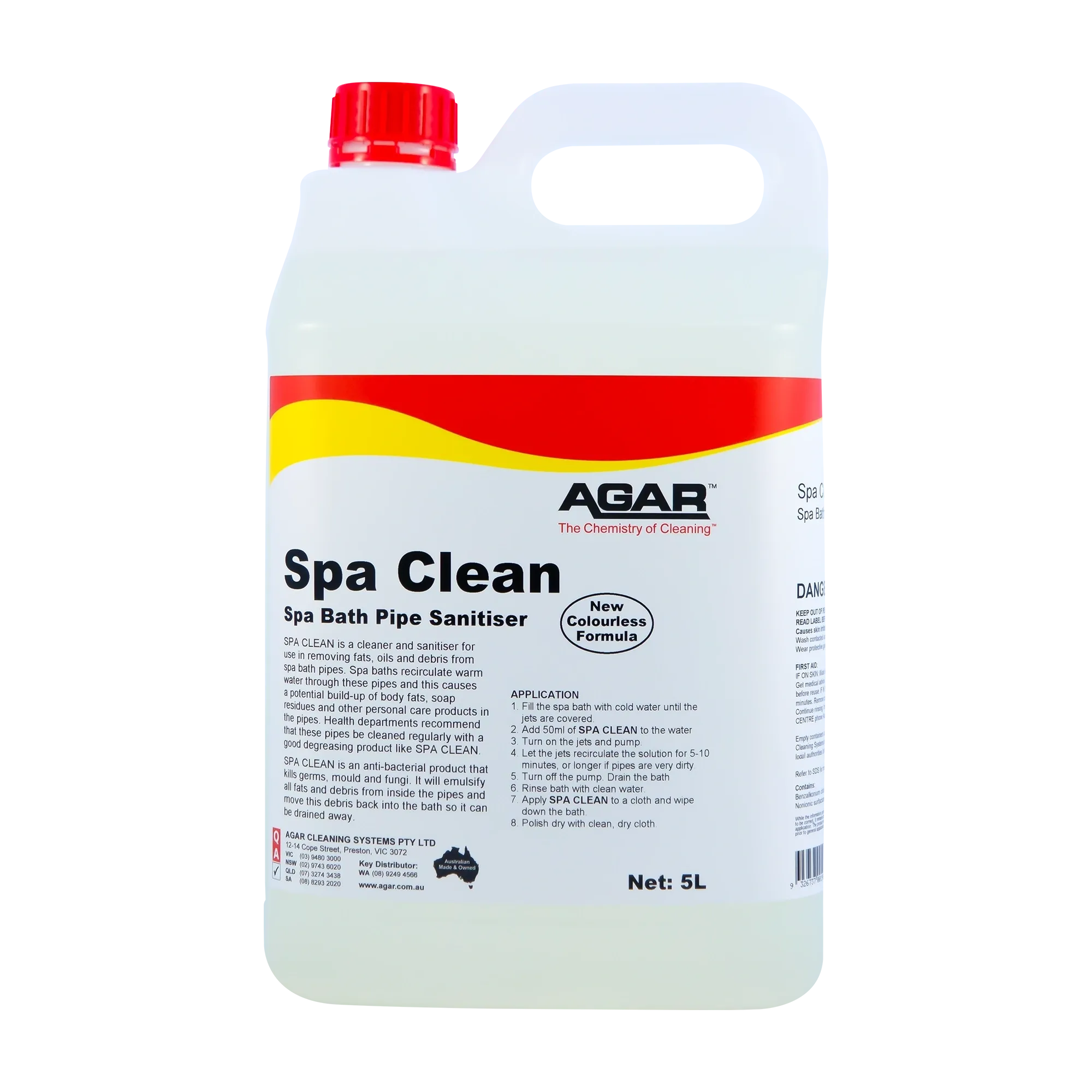 Agar Spa Clean Spa Bath Pipe Sanitiser
