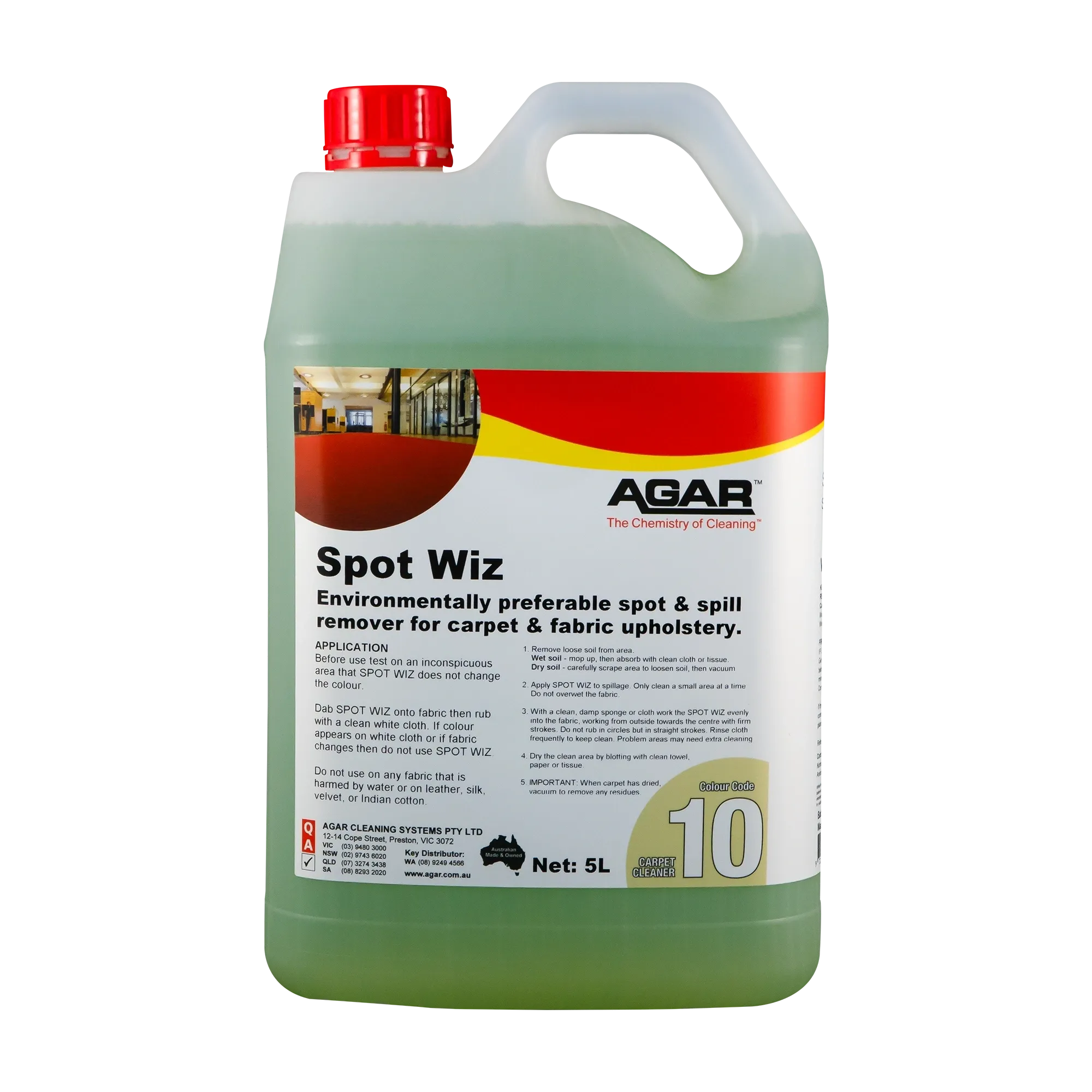 Agar Spot Wiz Carpet & Fabric Upholstery Spot and Spill Remover Various Sizes