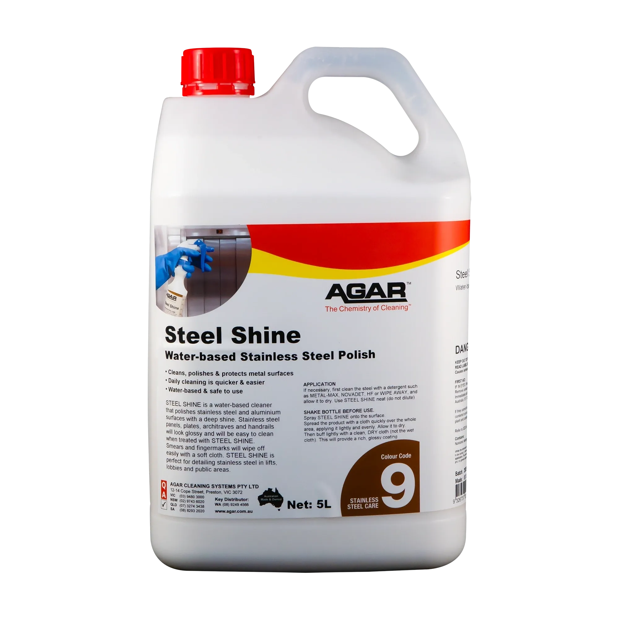 Agar Steel Shine Water Based Stainless Steel Polish