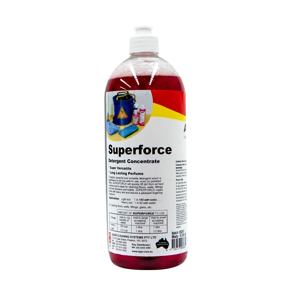 Agar Superforce Heavy Duty Detergent Concentrate Various Sizes