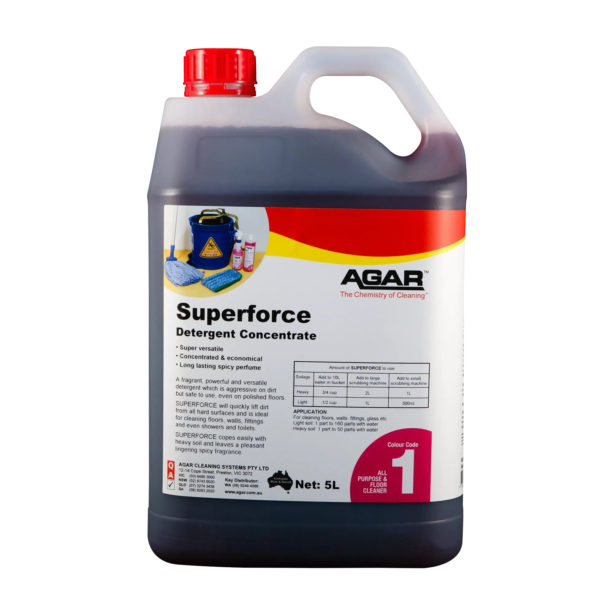 Agar Superforce Heavy Duty Detergent Concentrate Various Sizes