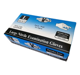 TGA Approved Blue Nitrile Gloves - Powder Free S, M, L, XL Various Sizes