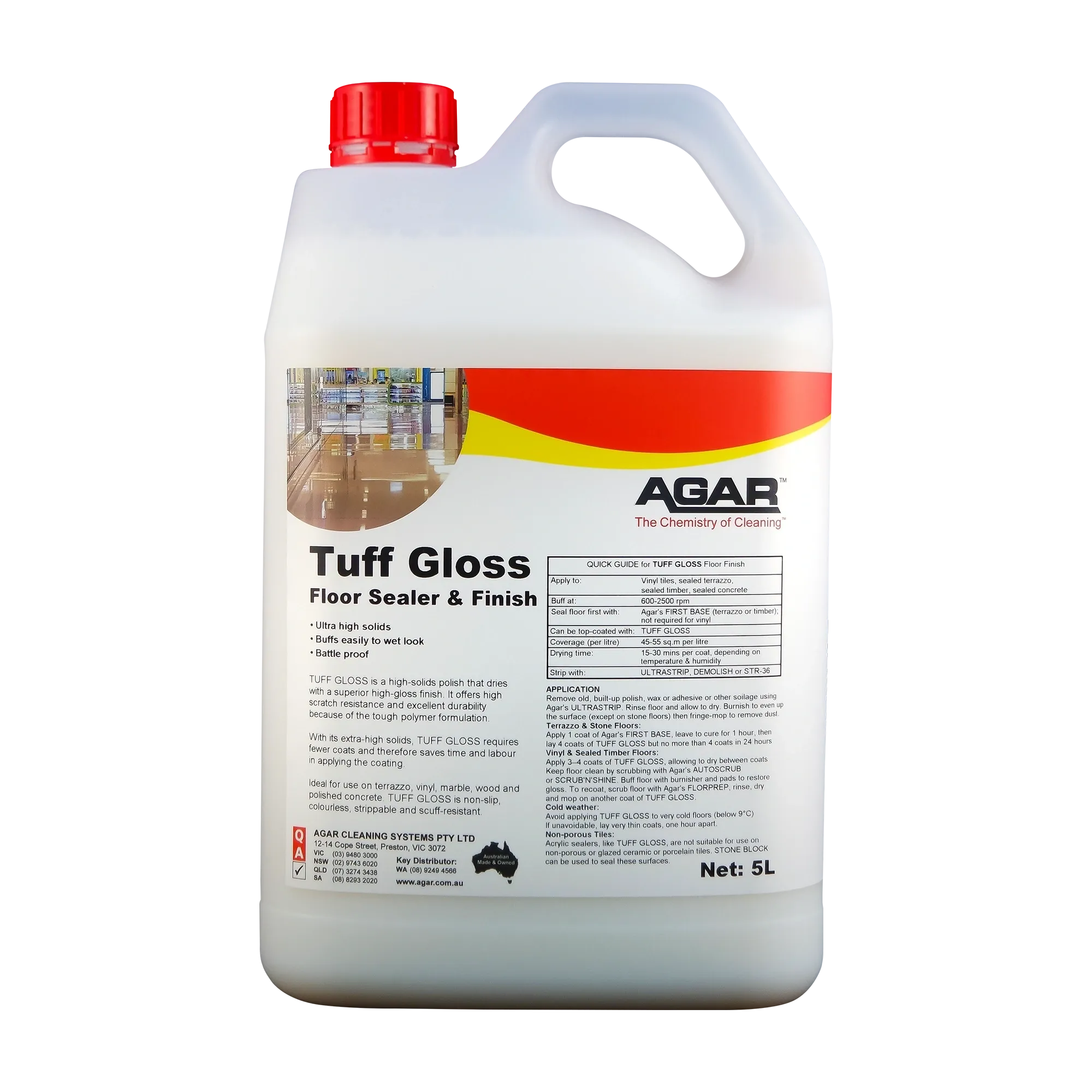 Agar Tuff Gloss Floor Sealer & Finish