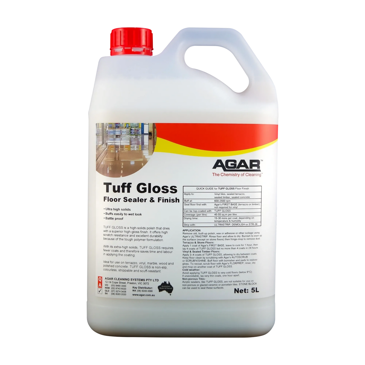 Agar Tuff Gloss Floor Sealer & Finish