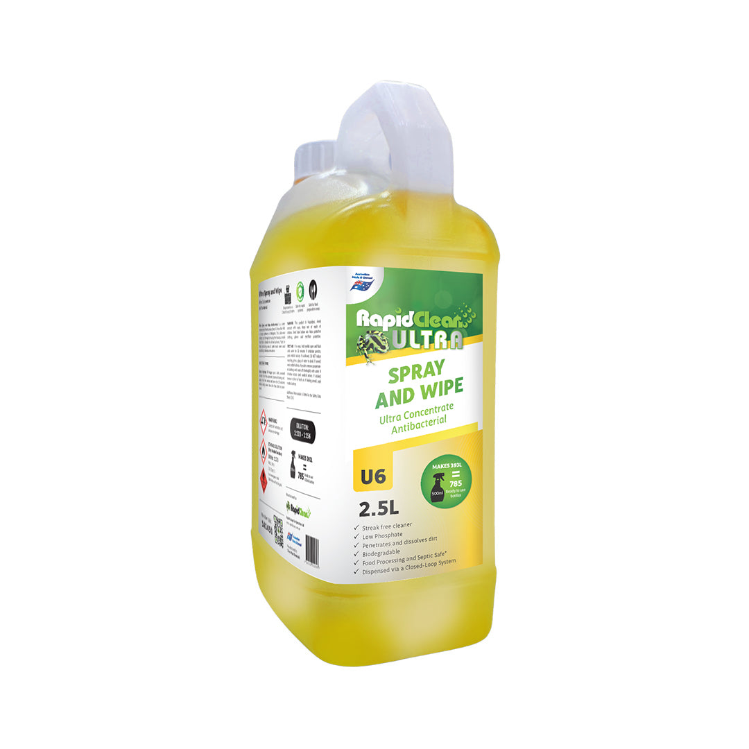 RapidClean Ultra Spray and Wipe Hard Surface Super Concentrate 2.5Lt