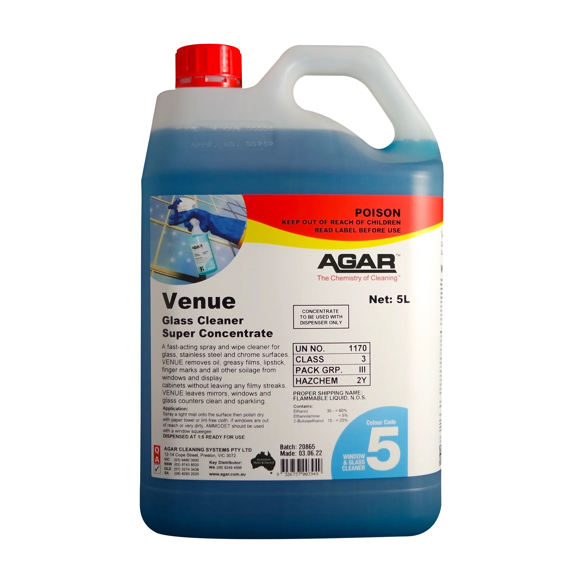 Agar Venue Glass Cleaner Super Concentrate