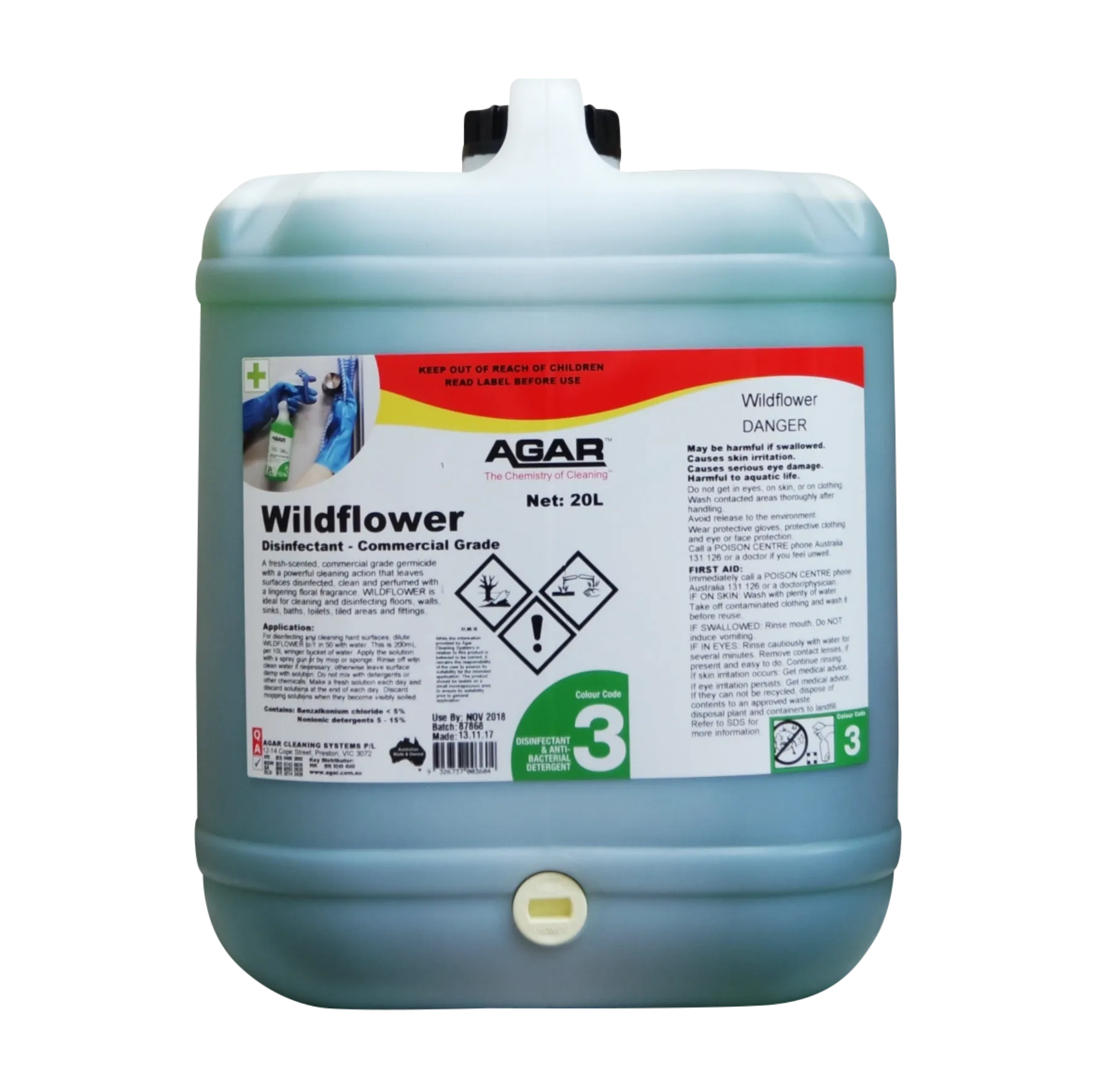 Agar Wildflower Commercial Grade Disinfectant Various Sizes