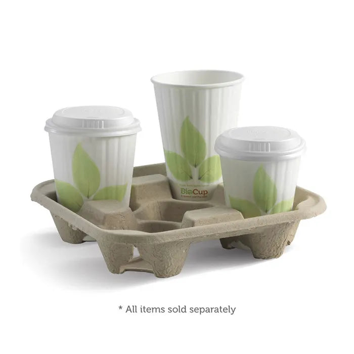 Biopak Pulp BioCup Tray 2-Cup or 4-Cup