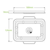Biopak 500ml & 600ml Natural Plant Fibre Takeaway Lid
