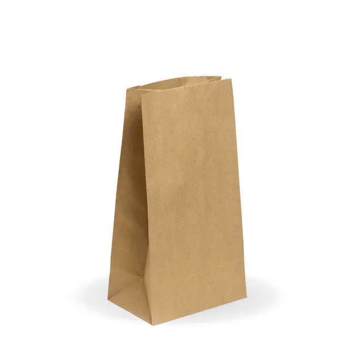 Biopak Kraft paper bag 178 x 110 x 330mm (Carton 1000)