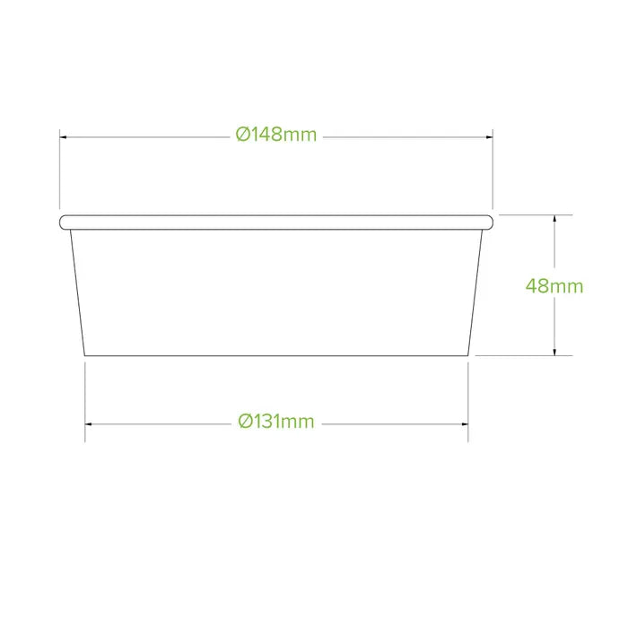 Biopak White BioBowls - Various Sizes