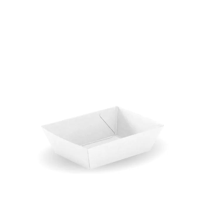 Biopak BioBoard White Tray #1 - (Carton 500)