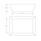 Biopak BioBoard White Tray #1 - (Carton 500)