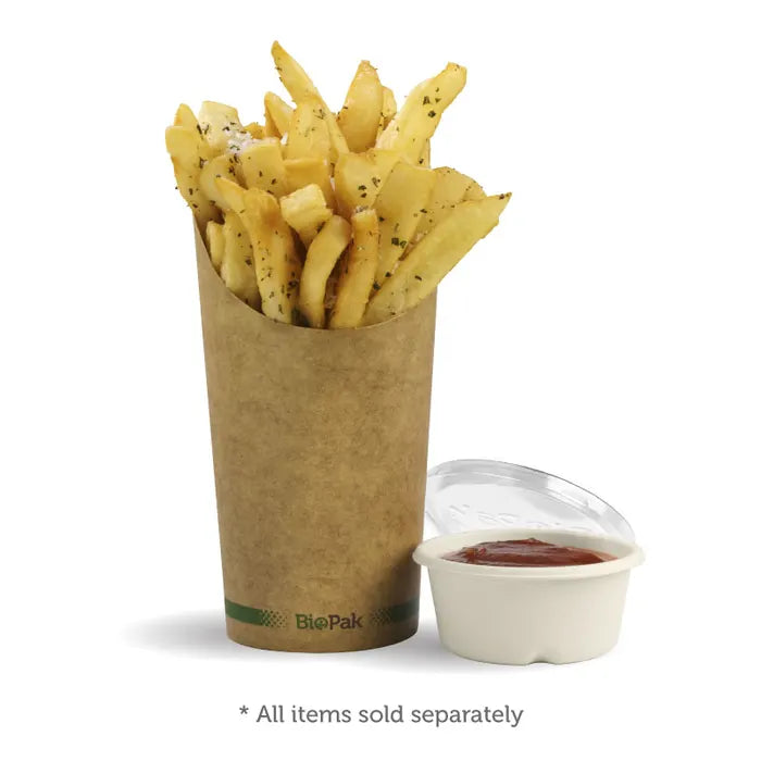 Biopak Medium Paper Chip BioCup (Carton 1000)