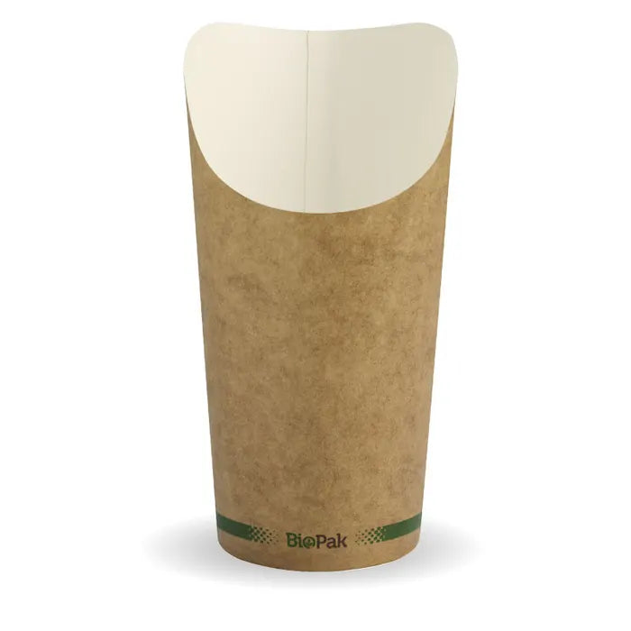 Biopak Large Paper Chip BioCup (Carton 500)