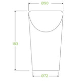 Biopak Large Paper Chip BioCup (Carton 500)