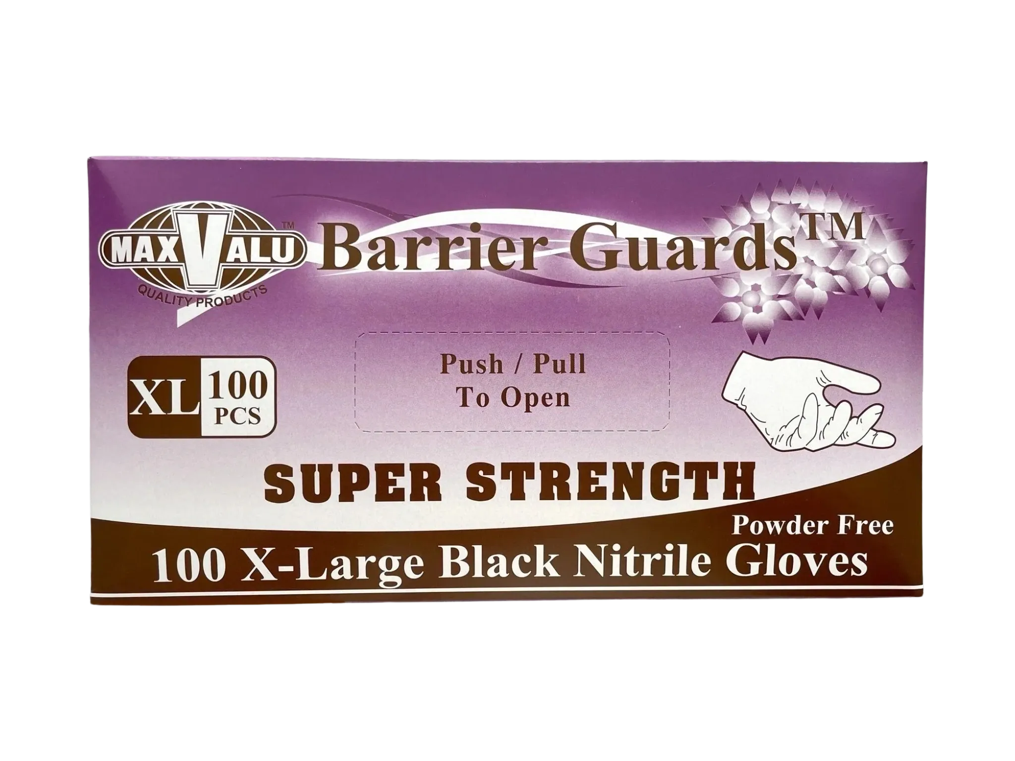 Super Strength Black Nitrile Gloves - Various Sizes