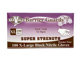 Super Strength Black Nitrile Gloves - Various Sizes